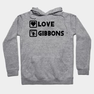 Gibbon love design environmental protection monkey Hoodie